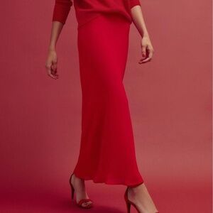 Reformation red Layla skirt